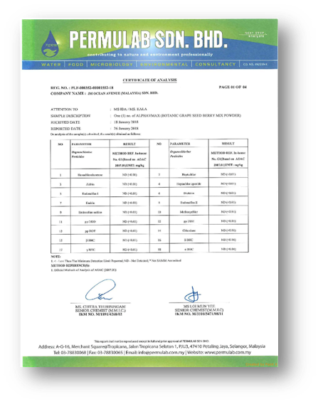 Tests herbicides AlphaVmax