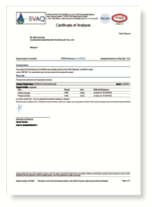 Document relatif aux parabènes Minoseed